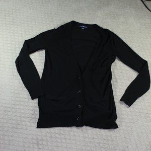Gap Size M Black Knit Button Up Cardigan